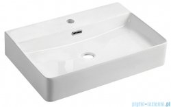Omnires Garland umywalka nablatowa/wisząca 60x43 cm biała GARLAND600BP