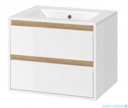 Excellent Tuto szafka wisząca z umywalką 80x50x45 cm biały dąb MLEX.0103.800.WHBL/CEEX.3617.800.WH
