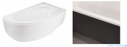 Piramida obudowa czarny mat do wanny Cornea 140x80 Prawa OAC-140-NPC 
