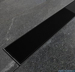Besco Virgo Black czarny odpływ liniowy 60x6cm OL-60-VBL