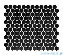 Dunin Mini Hexagon black płytka ścienna 26x30cm