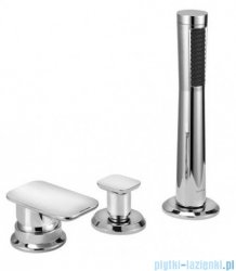 Kludi E2 jednouchwytowa bateria wannowa 3-otworowa chrom 494260575