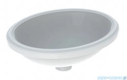 Geberit VariForm Umywalka owalna bez przelewu 49,5x42cm szkliwiony spód KeraTect 500.751.00.2
