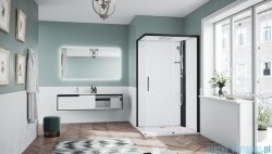 Novellini Glax 1 2.0 kabina standard 120x80 prawa czarna G212P129DMF-1HH