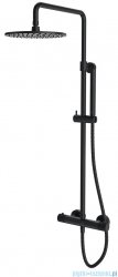 Omnires Contour system prysznicowy natynkowy termostatyczny antracyt CT8044AT