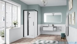 Novellini Glax 1 2.0 kabina standard 80x80 lewa czarna G21GF89SM-1HH