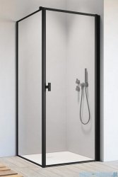 Radaway Nes 8 Black Kdj I Frame kabina 80x80cm prawa czarny mat/szkło przejrzyste 10072080-54-56R/10089080-54-56