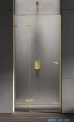 New Trendy Eventa Gold Shine drzwi wnękowe pojedyncze 120x200 cm przejrzyste lewe Złoty połysk EXK-4679