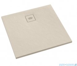 Schedpol Schedline Protos Cashmere Stone brodzik kwadratowy 80x80x3,5cm 3SP.P2K-8080/PK/ST-M1/PK/ST