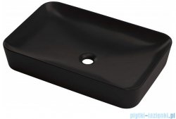 Deante Tess Nero umywalka nablatowa 60x40 cm czarny mat CDS NU6S