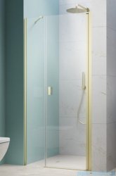 Radaway Nes Brushed Light Gold Dws Drzwi wnękowe 120cm prawe szczotkowane jasne złoto szkło przejrzyste 10028120-98-01R