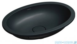 Omnires Shell M+ umywalka podblatowa 48x31 cm black lava mat SHELL480UPBLV