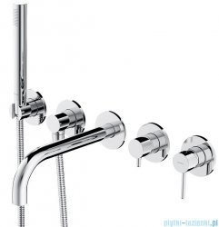 Omnires Y bateria wannowa 5-otworowa podtynkowa z długą wylewką chrom Y1237/1CR