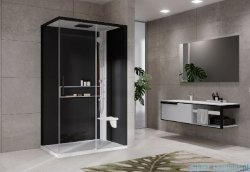 Novellini Glax 2 2.0 kabina z hydromasażem hydro plus 120x90 prawa biała G222P299DT1L-1UH