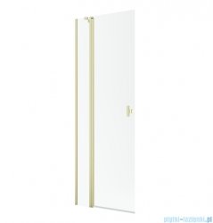 Radaway Nes KDD II Brushed Light Gold kabina walk-in 80cm lewa szczotkowane jasne złoto szkło przejrzyste 10031080-98-01L