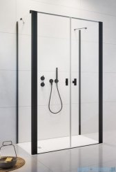 Radaway Nes Black DWD+2S kabina 90x100x90cm czarny mat/szkło przejrzyste 10040090-54-01/10035100-54-01/10040090-54-01