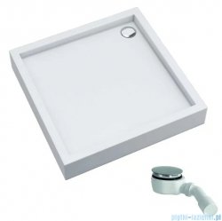 Schedpol Schedline Favory Plus brodzik kwadratowy 80x80x16cm White Stone 3ST.F1K-8080/B/ST