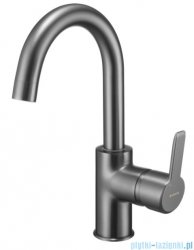Deante Arnika Titanium Bateria umywalkowa stojąca z obrotową wylewką U titanium BQA D24M