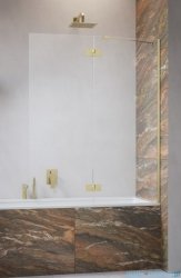Radaway Essenza Brushed Copper PND II parawan nawannowy 110cm prawy szczotkowana miedź/przejrzyste 110002110-93-01R