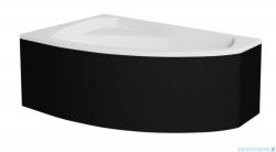 Besco Rima obudowa CZARNY mat 130x85cm prawa/lewa OAR-130-NSC