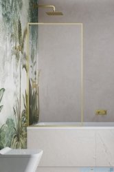 Radaway Modo F SL Brushed Gold PNJ II parawan nawannowy 100cm lewy szczotkowane złoto/przejrzyste 10406100-99-01L
