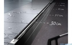 Viega Advantix Vario kompletny odpływ liniowy z rusztem o regulowanej długości 30-120cm chrom 686277+686291