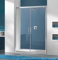 Sanplast Tx drzwi skrzydłowe DD/TX5b 100x190 cm przejrzyste 600-271-1940-38-401