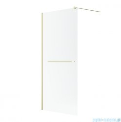 Radaway Modo New II Brushed Light Gold z wieszakiem kabina Walk-in 85x200 szczotkowane jasne złoto szkło przejrzyste 389085-98-01W