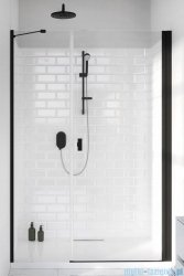 Radaway Nes 8 Black Dws I drzwi wnękowe 100cm prawe czarny mat/szkło przejrzyste 10078100-54-01R/10078111-01-01