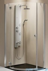 Radaway kabina Essenza PDJ 90x90 lewa szkło brązowe + brodzik Delos A + syfon