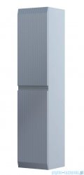 Oristo Brylant szafka boczna wysoka ryflowana 35x160x32cm szaroniebieski mat OR36-SB2D-35-16R