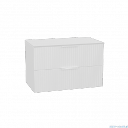 Excellent Tuto 2.0 szafka wisząca front ryflowany 80x50x46,5 cm biały połysk MLEX.2172.K.80.031W.WHWH