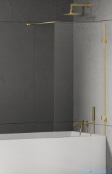 New Trendy Eventa Gold Shine Parawan nawannowy 60x150 cm z wspornikiem prostopadłym przejrzyste Złoty połysk EXK-4893-WP