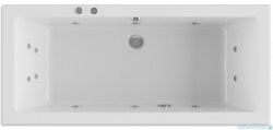 Riho Lugo 190x90cm wanna prostokątna z hydromasażem Pneumatic lewa + nogi + syfon BT05-PNE-L