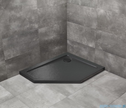Radaway Doros Pt E Stone brodzik pięciokątny 100x80x5cm prawy czarny SDRPT1080-01-54SR