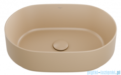 Besco Lova Cera-Line 46 Mokka Matt umywalka nablatowa 46x31x13,5cm UNCM-46-LOM