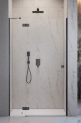 Radaway Essenza Brushed GunMetal Dwj drzwi wnękowe 120cm lewe szczotkowany grafit/szkło przejrzyste 1385016-92-01L