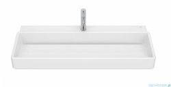 Roca Tura umywalka ścienna/meblowa 100 x 43 cm z otworem na baterie biała z powloką SUPERGLAZE A327698S00