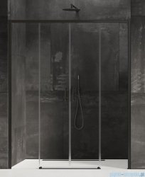 New Trendy Prime Black drzwi wnękowe podwójne 150x200 cm przejrzyste D-0342A