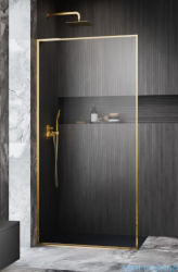 Radaway Modo F SL Gold II kabina Walk-in 100x201,6cm lewa złoty połysk szkło przejrzyste 10419104-09-01L