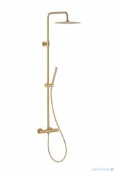 KFA MOZA PREMIUM BRUSHED GOLD deszczownia wannowa z baterią termostatyczną złoty szczotkowany 5736-921-31