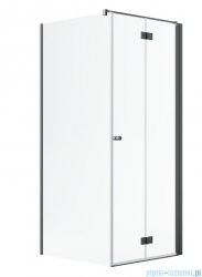 Radaway Nes Kdj B Brushed GunMetal kabina 80x80cm prawa szczotkowany grafit 10025080-92-01R/10039080-01-01