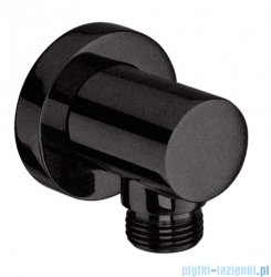 Roca kolanko ścienne Aqua ROUND 1/2 do podłączenia natrysku z powłoką Everlux-PVD Brushed Titanium Black A5B1450NM0