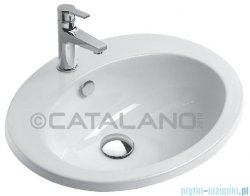Catalano Incasso 61 umywalka wpuszczana w blat 61x51 cm biała 1JOIN00