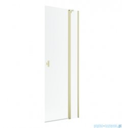 Radaway Nes KDD II Brushed Light Gold kabina walk-in 90cm prawa szczotkowane jasne złoto szkło przejrzyste 10031090-98-01R