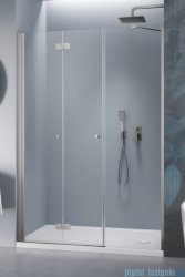 Radaway Nes Brushed Nickel DWSB drzwi wnękowe 130cm W3 lewe szczotkowany nikiel szkło przejrzyste 10044850-91-01L/10045450-01-01