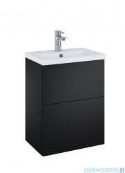 Elita Kido Set szafka z umywalką zestaw 50x67x35cm czarny mat 168098