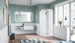 Novellini Glax 1 2.0 kabina standard 100x100 srebrna  G21R109MF-1BB