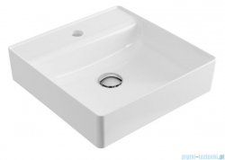 Excellent Rima 2.0 Umywalka nablatowa 40x40 cm z otworem na baterie CEEX.4901.400.WH