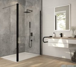 Sanplast Exa Line PR2/EXA LINE Kabina walk-in 100x200 cm czarny matowy 600-540-0990-59-401
